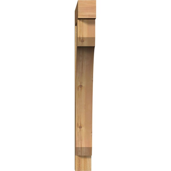 Legacy Block Rough Sawn Bracket, Western Red Cedar, 4W X 28D X 40H